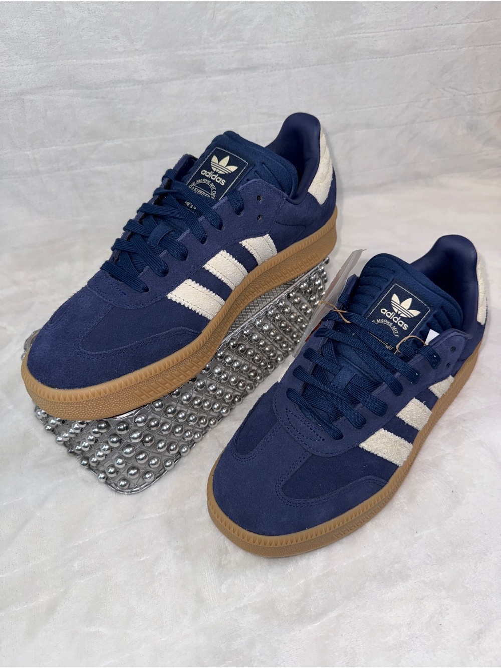 Adidas Samba XLG Navy Suede Sneakers Men’s 11.5 Women’s 12.5 JQ2885 NWT